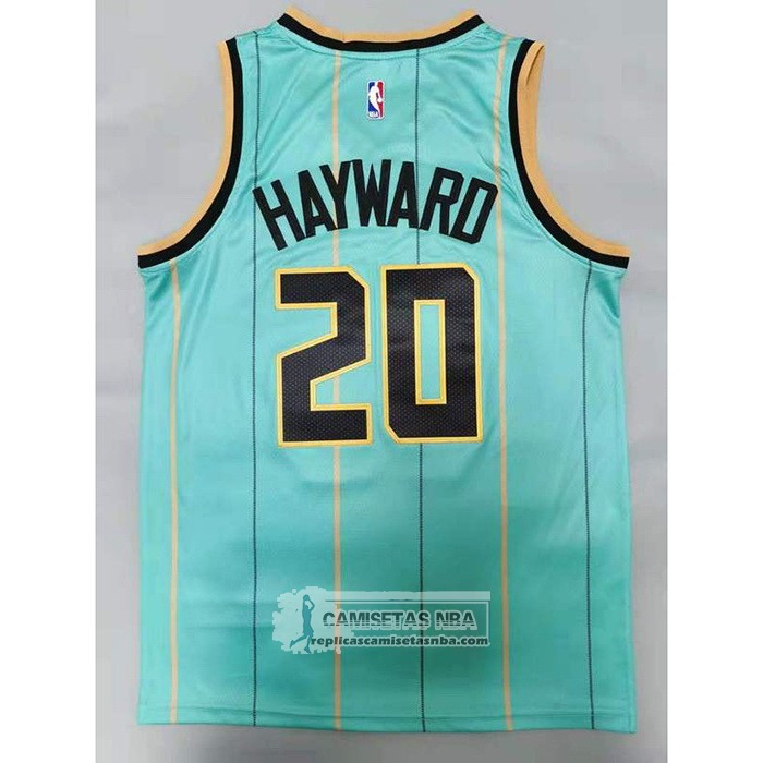 Camiseta Charlotte Hornets Gordon Hayward Ciudad 2020-21 Verde
